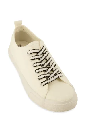 Canvas Lace Up Sneakers