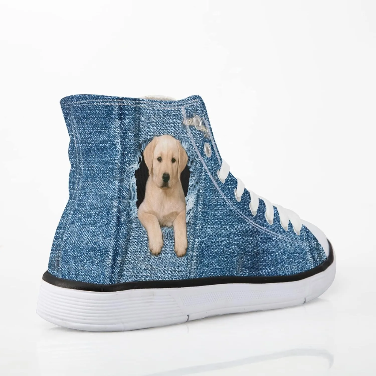 Canvas Shoes for Women High Top Canvas Sneakers Teens Girls Novelty Animal Print Sports Shoes Lightweight Lace ups Casual Walking Shoes