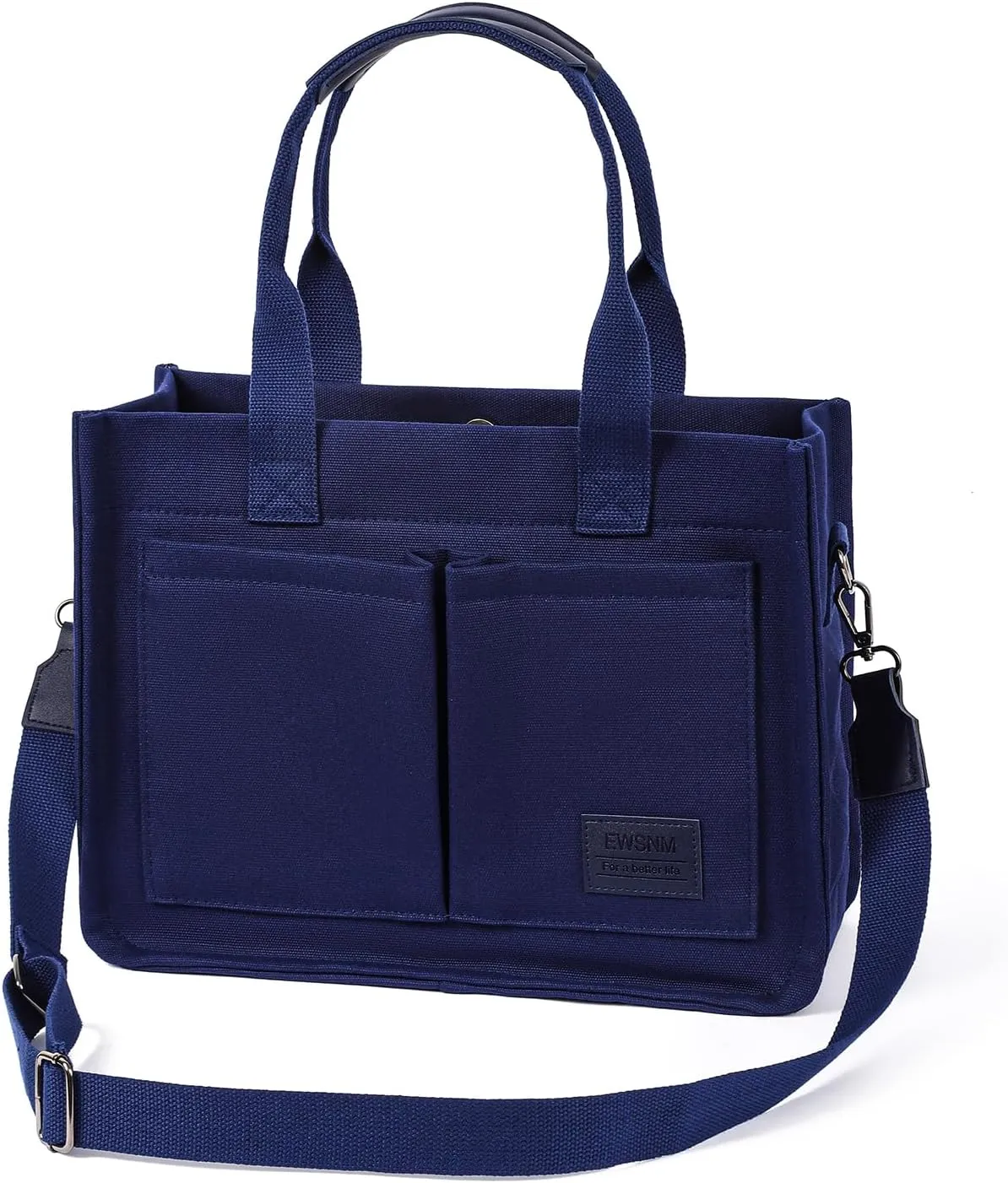 Canvas Tote Bag for Women, Large Laptop Travel Tote Handbag Totes with Crossbody Shoulder Teachers Reusable Grocery Bags