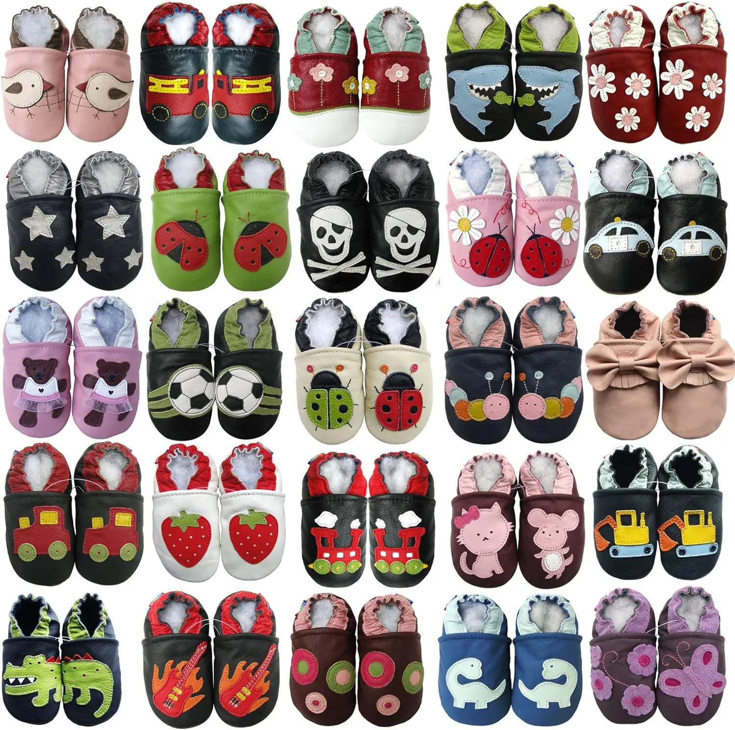 Carozoo Baby/Kid Shoes Outdoor Prewalker Crib Slippers Shoes (25 designs)