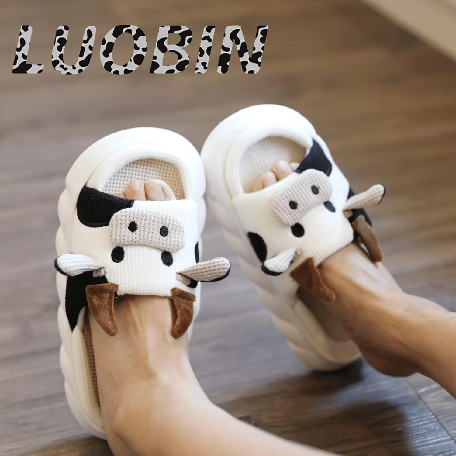 Cartoon cow slippers Indoor Outdoor Slippers