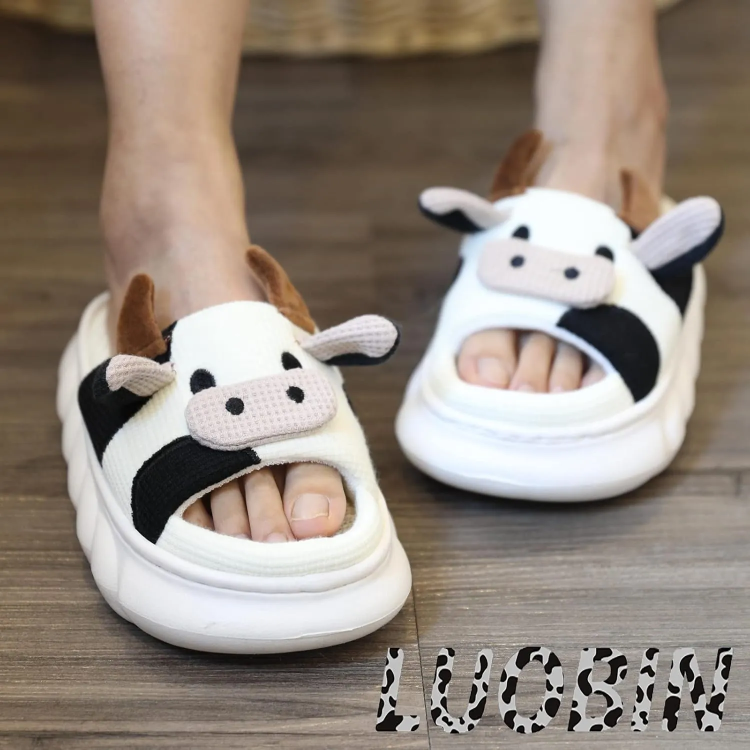 Cartoon cow slippers Indoor Outdoor Slippers