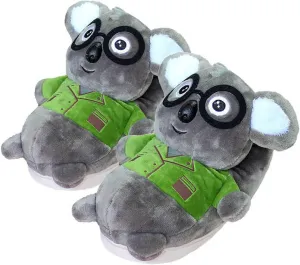 Cartoon fuzzy furry animal slippers for Adults Kids to keep warm in winter flannel slippers soft and Cozy home shoes