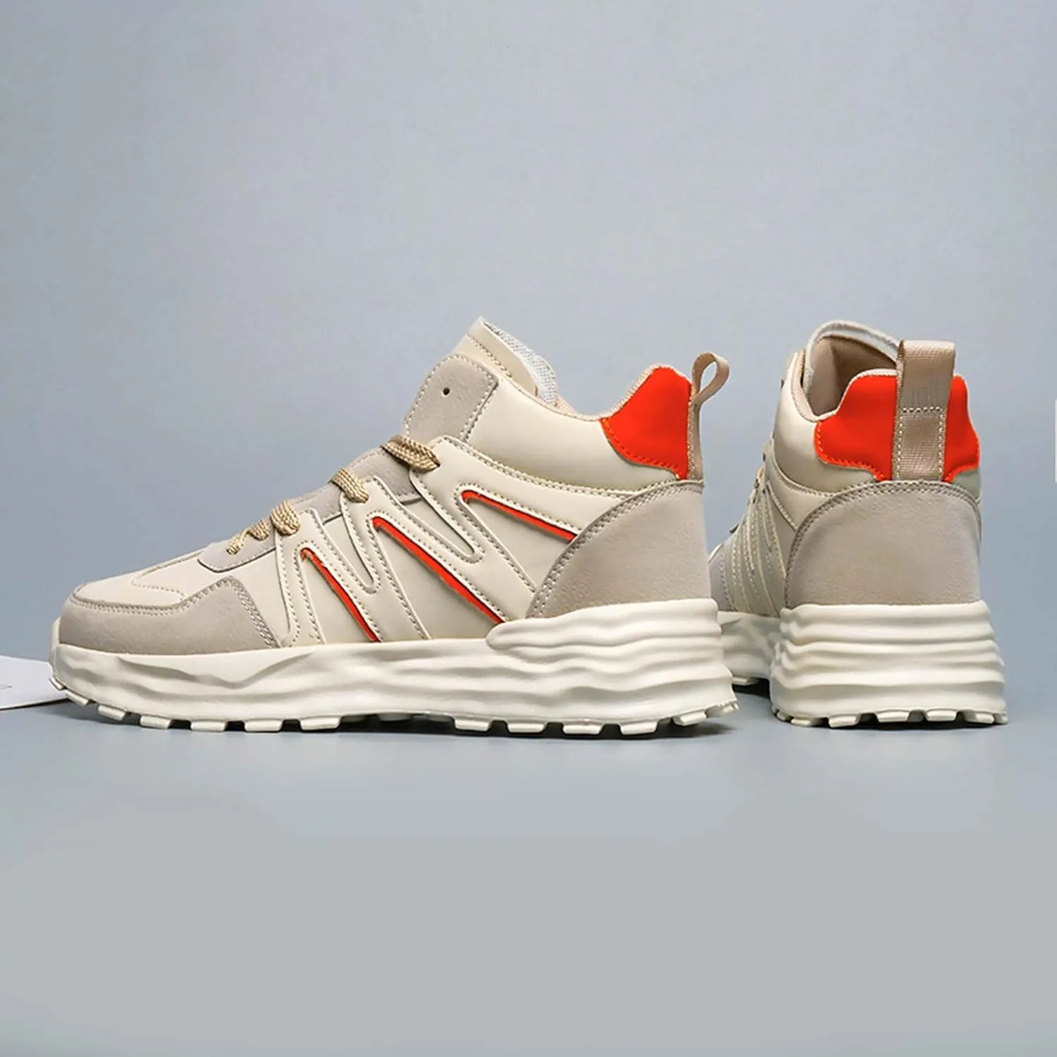Casual Shoes, Sports Basketball Shoes Men's and Women's High Top Basketball Shoes, Streetball Master Breathable and Non Slip Outdoor Sports Shoes, Shock-Absorbing Fitness Shoes