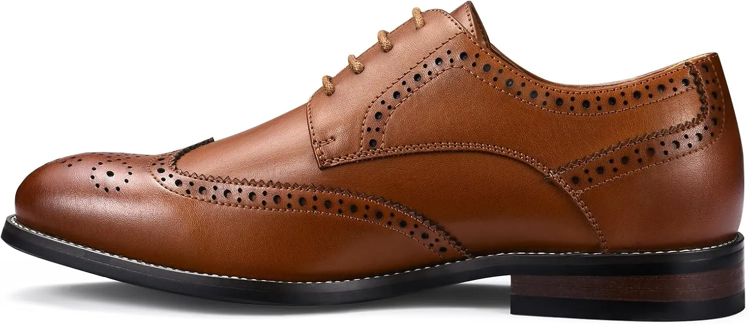 CGRRBW Mens Dress Shoes Casual Oxford Shoes Dress Sneakers Business Wingtip Brogue Office Shoes