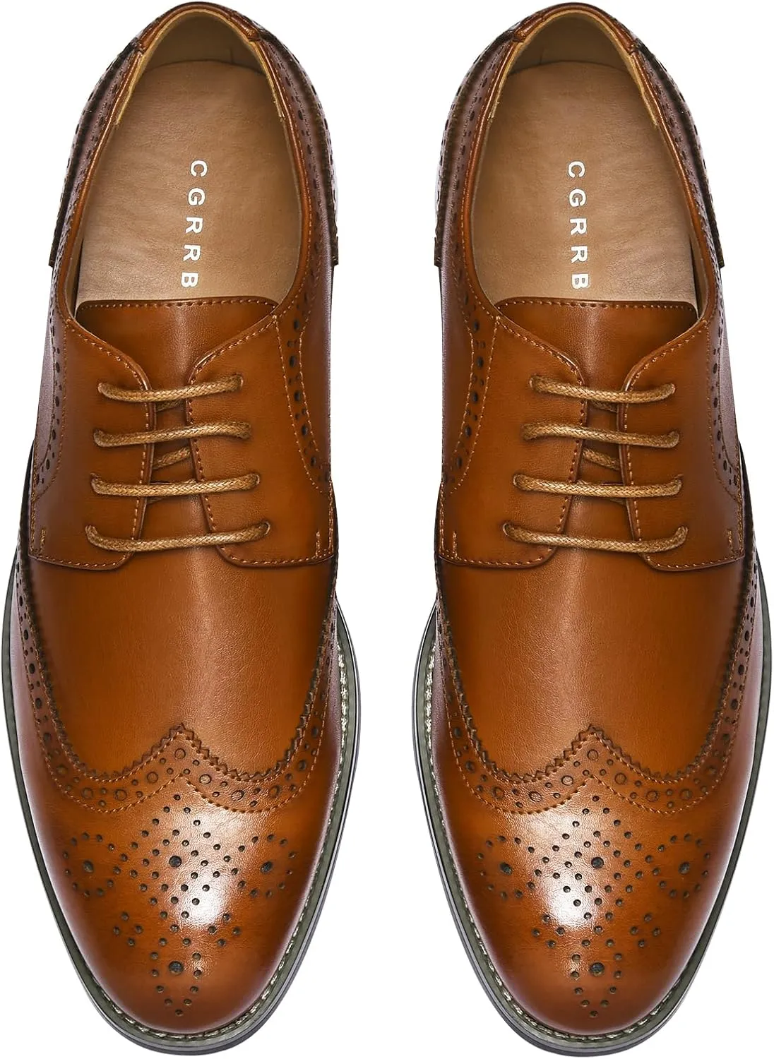CGRRBW Mens Dress Shoes Casual Oxford Shoes Dress Sneakers Business Wingtip Brogue Office Shoes