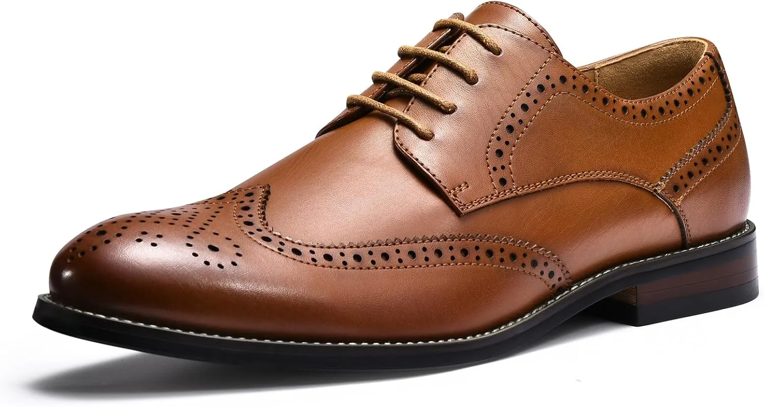 CGRRBW Mens Dress Shoes Casual Oxford Shoes Dress Sneakers Business Wingtip Brogue Office Shoes