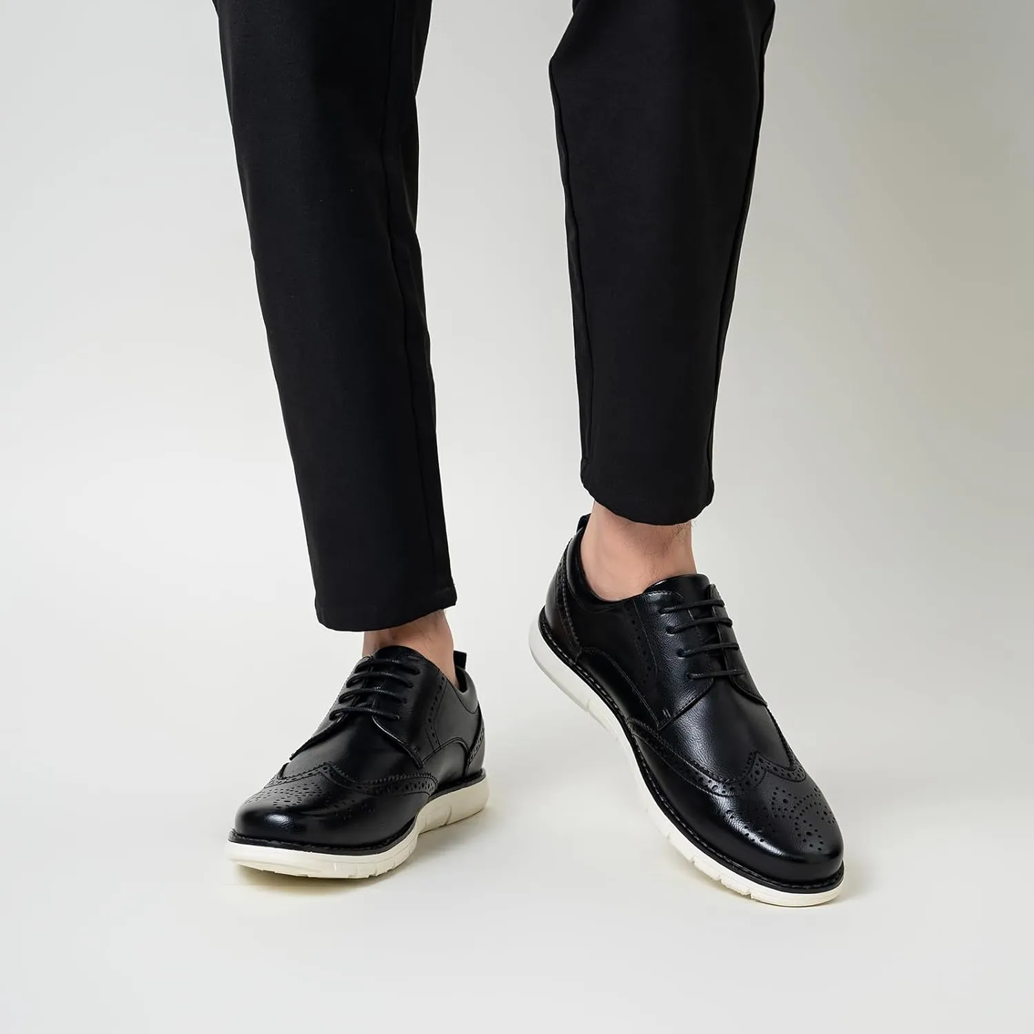 CGRRBW Mens Dress Shoes Casual Oxford Shoes Dress Sneakers Business Wingtip Brogue Office Shoes