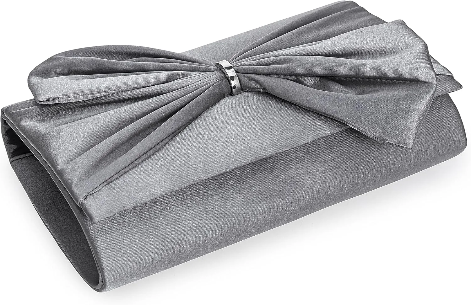 CHARMING TAILOR Satin Bow Formal Bag Women Evening Purse Elegant Clutch Handbag Wedding/Prom/Party