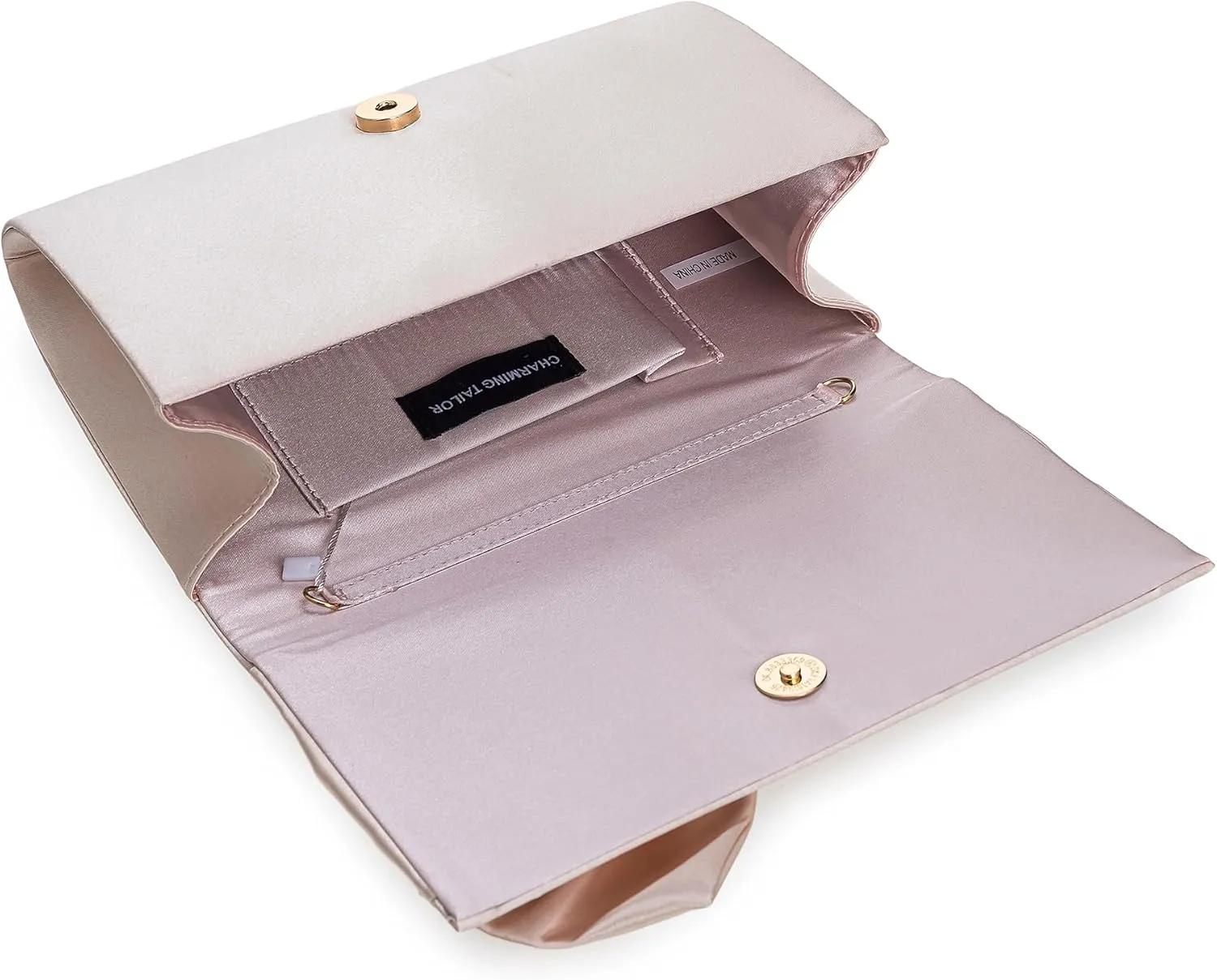 CHARMING TAILOR Satin Bow Formal Bag Women Evening Purse Elegant Clutch Handbag Wedding/Prom/Party