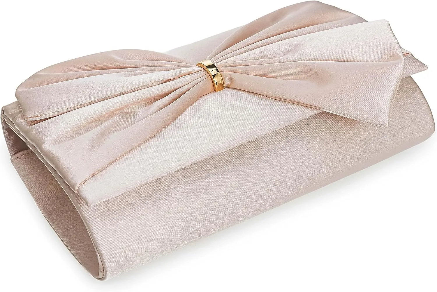 CHARMING TAILOR Satin Bow Formal Bag Women Evening Purse Elegant Clutch Handbag Wedding/Prom/Party