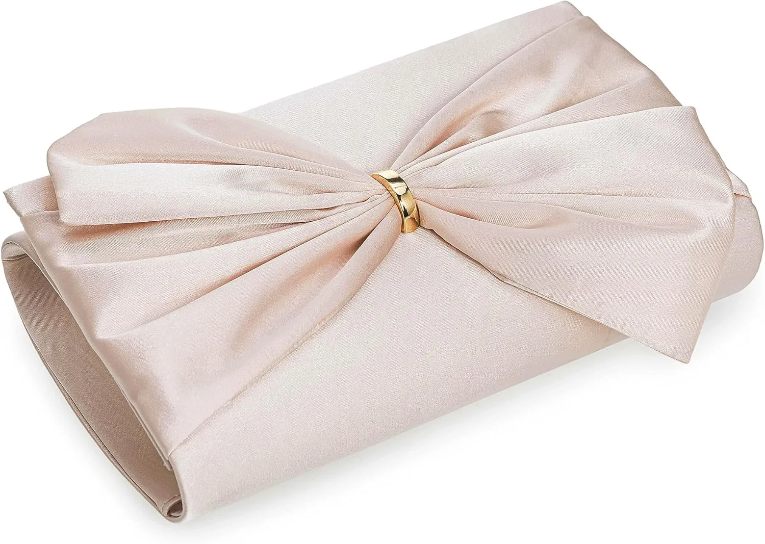 CHARMING TAILOR Satin Bow Formal Bag Women Evening Purse Elegant Clutch Handbag Wedding/Prom/Party