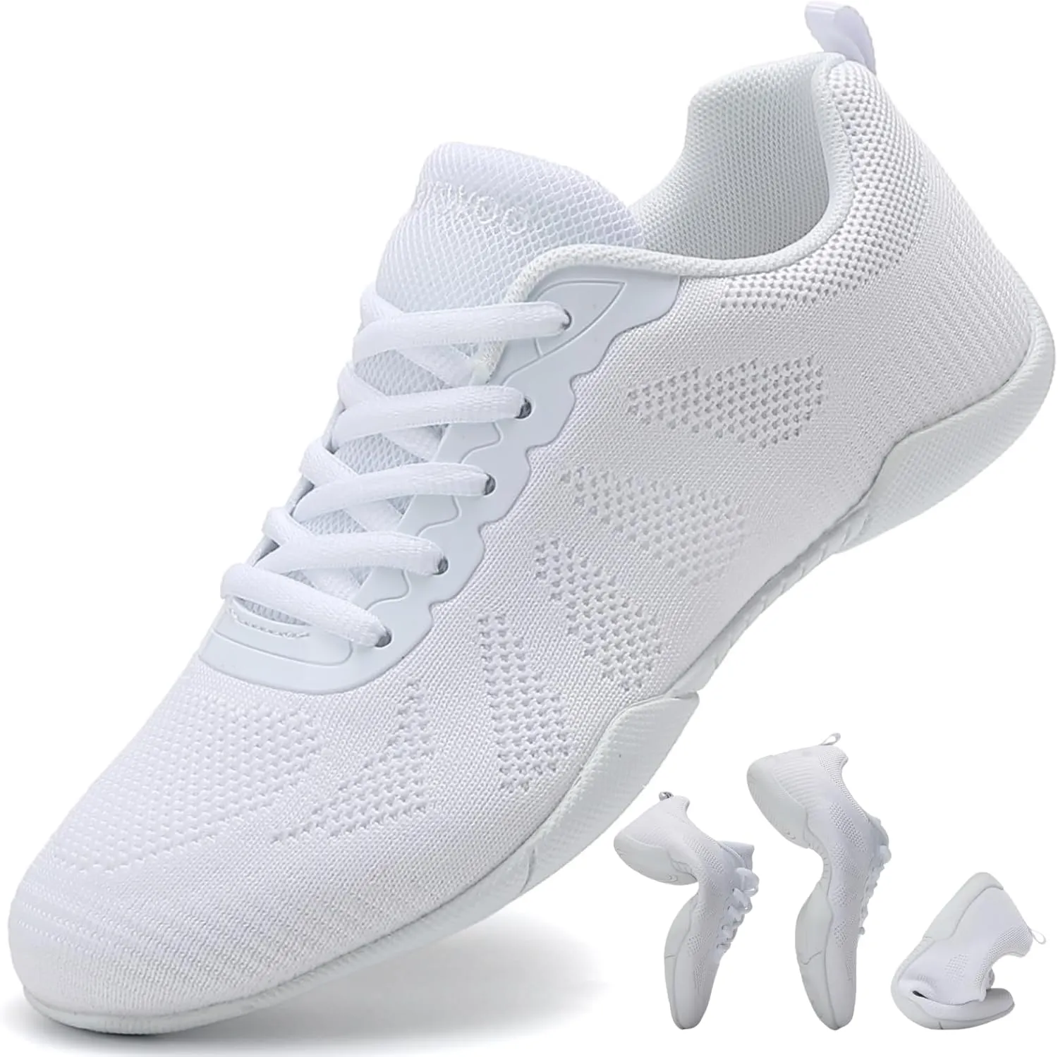 Cheer Shoes Girls Dance Athletic Shoes Women Gymnastic Training and Competition Sports Comfortable mesh Cheerleading Shoes for Kid Youth Adult