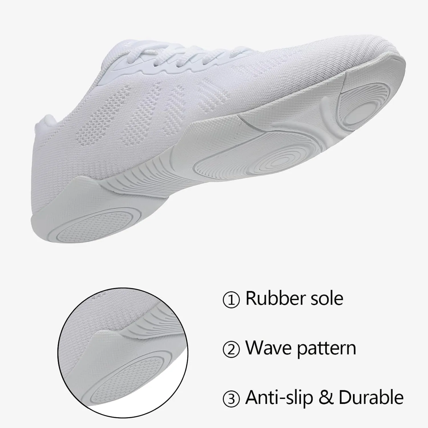 Cheer Shoes Girls Dance Athletic Shoes Women Gymnastic Training and Competition Sports Comfortable mesh Cheerleading Shoes for Kid Youth Adult