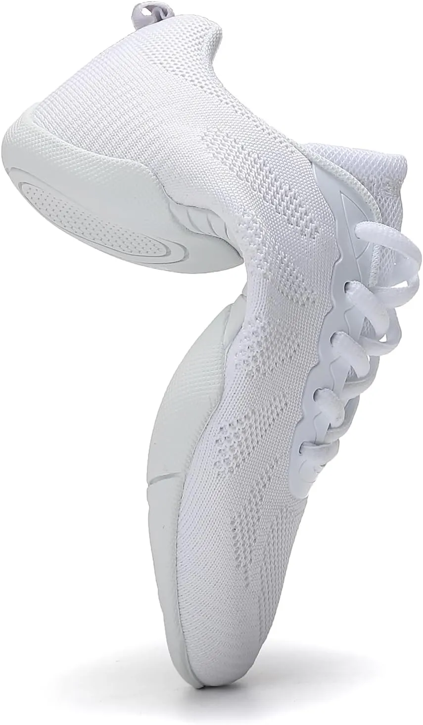 Cheer Shoes Girls Dance Athletic Shoes Women Gymnastic Training and Competition Sports Comfortable mesh Cheerleading Shoes for Kid Youth Adult