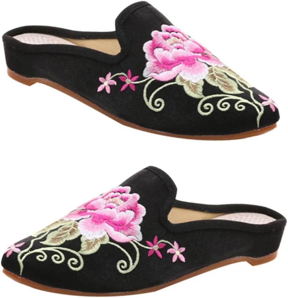 Chic Women's Slippers Embroidered Warm Lightweight Casual/formal (size 40)