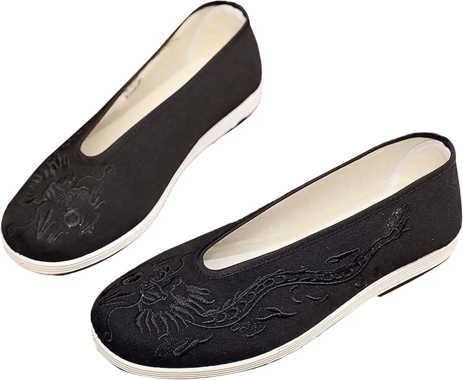 Chinese Slip Ons Shoes Traditional Old Beijing Shoes Kung Fu Tai Chi Cloth Shoes Unisex