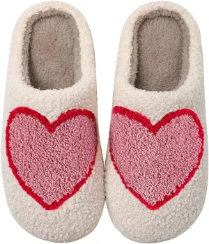 Christmas Slippers For Women Men Indoor Soft Warm Cotton Bedroom Reindeer Slippers House Memory Foam Slippers Cozy Fluffy Fall Winter Home Slippers