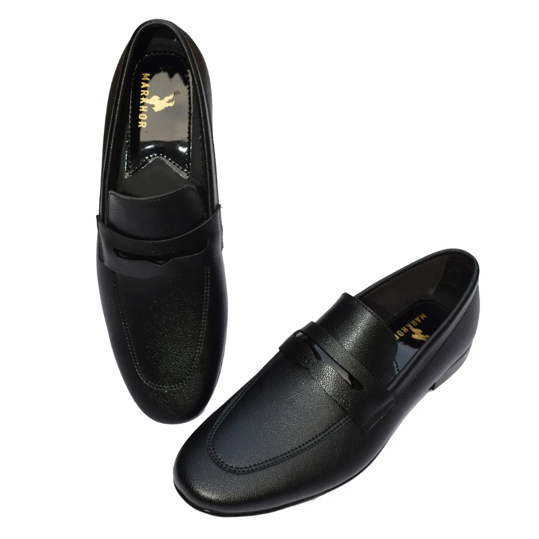 Classic Black Formal Shoes with Refined Detailing MR361