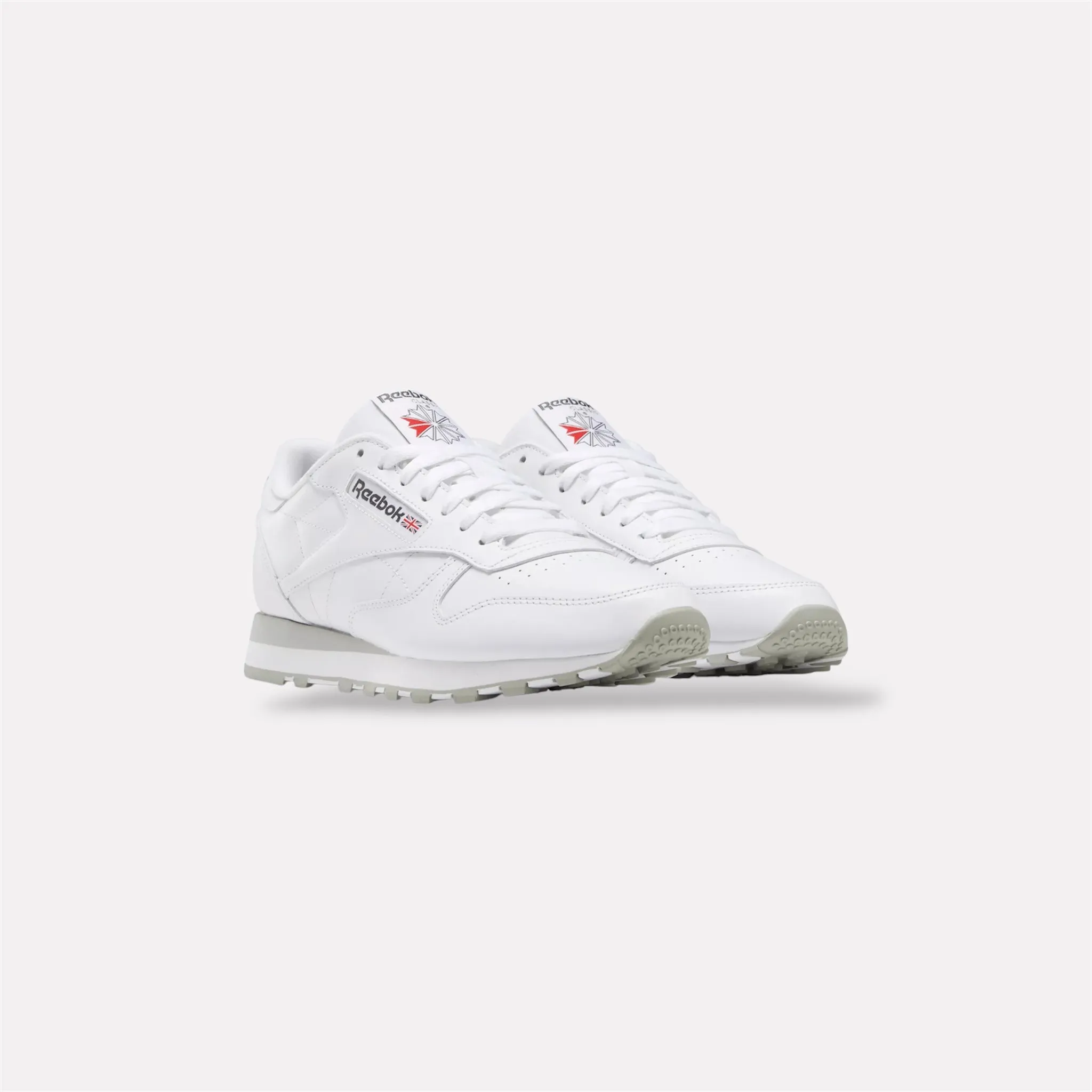 Classic Leather Unisex Sneaker in White / Pure Grey