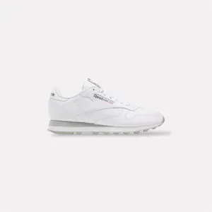 Classic Leather Unisex Sneaker in White / Pure Grey