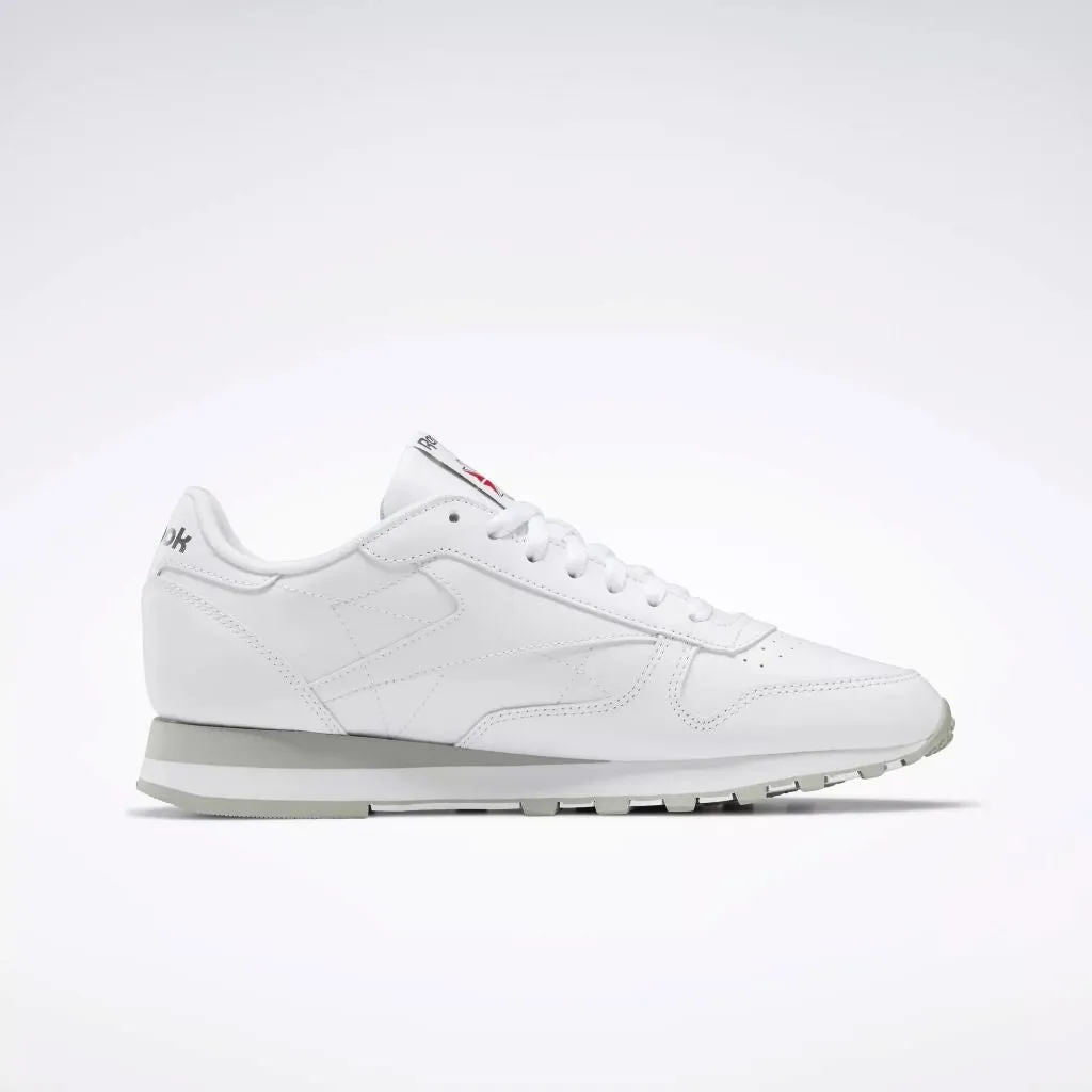Classic Leather Unisex Sneaker in White / Pure Grey