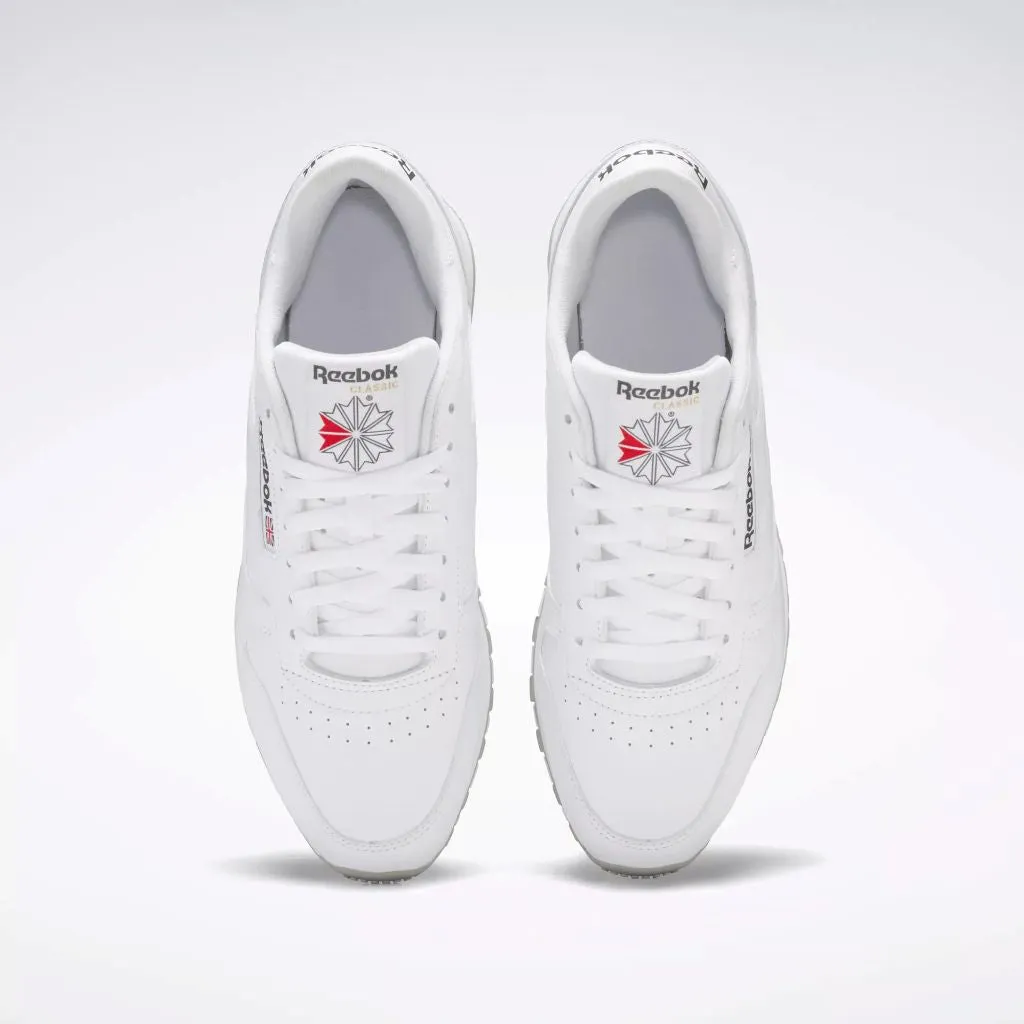 Classic Leather Unisex Sneaker in White / Pure Grey