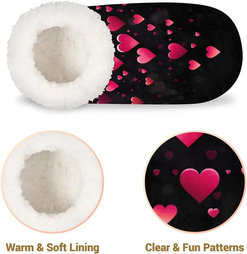 Closed Back Slippers for Women Men Cozy Warm House Slippers Indoor Outdoor House Shoes