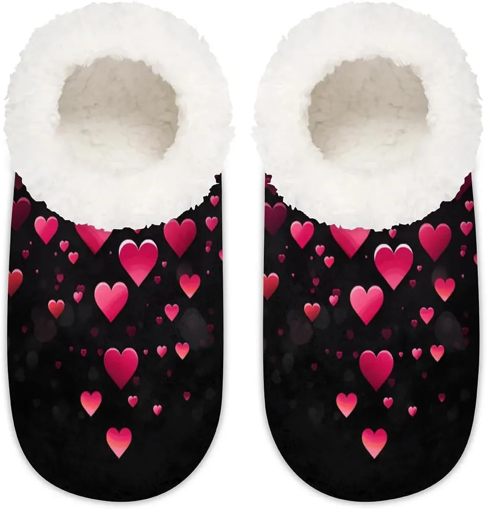 Closed Back Slippers for Women Men Cozy Warm House Slippers Indoor Outdoor House Shoes