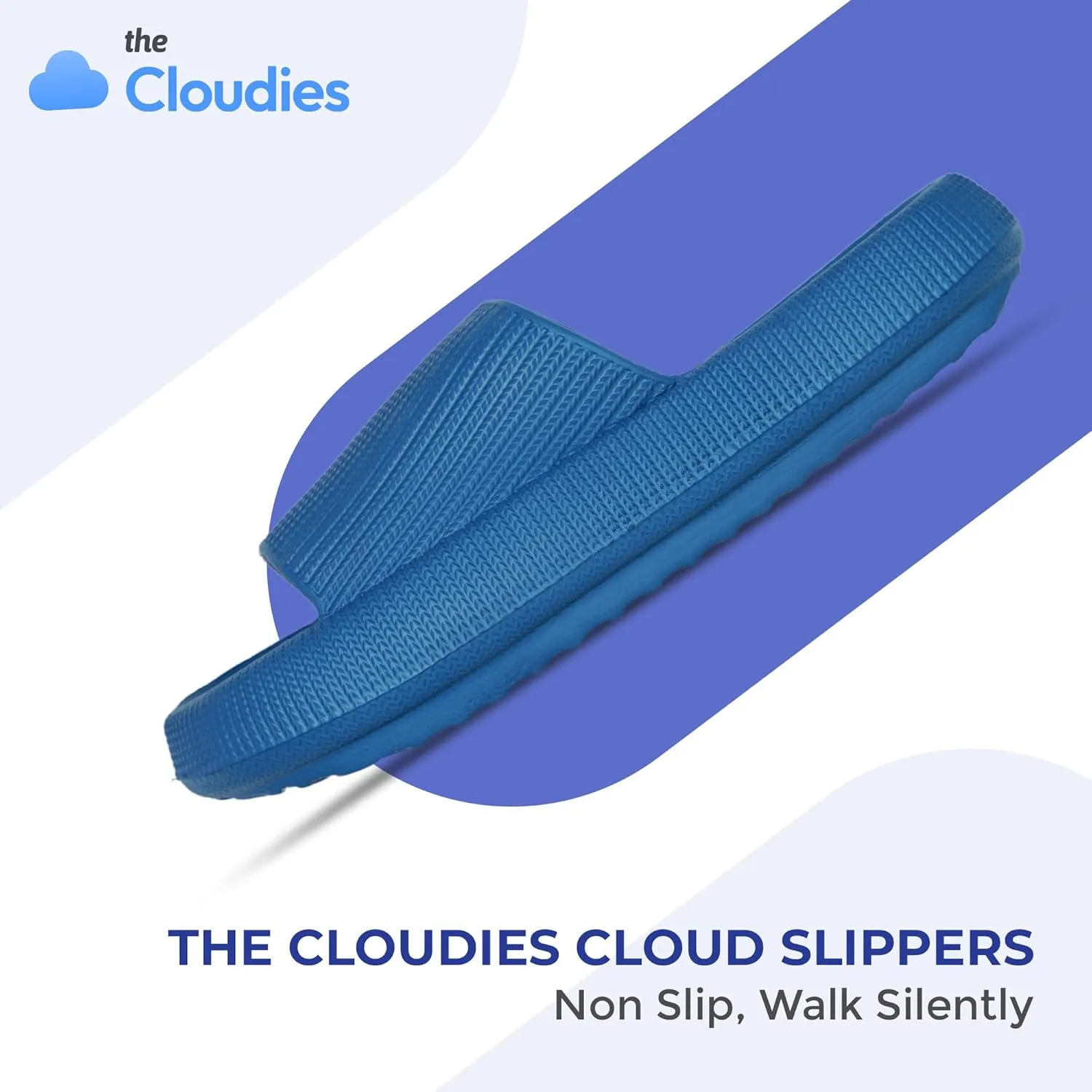 Cloud Slides For Women And Men - Comfy Non Slip Indoors Slippers For Shower Spa Pool College Outdoors Slides - Soft And Cozy Open Toe House Sandals Thick Soles