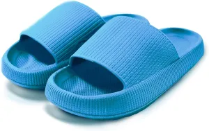 Cloud Slides For Women And Men - Comfy Non Slip Indoors Slippers For Shower Spa Pool College Outdoors Slides - Soft And Cozy Open Toe House Sandals Thick Soles