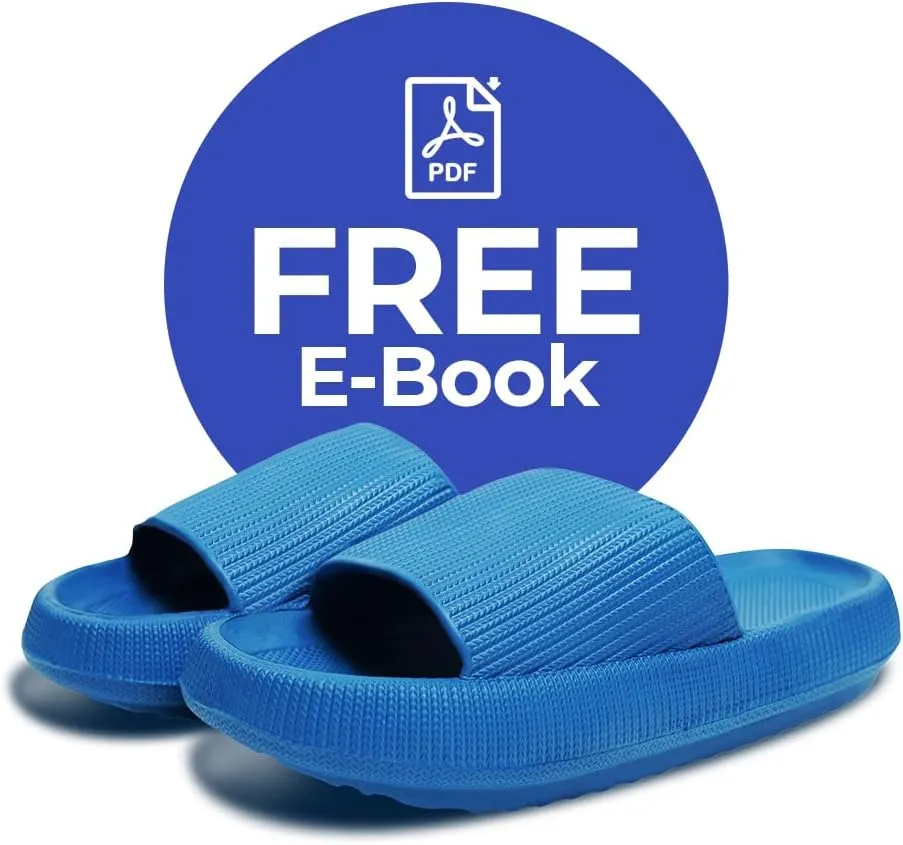 Cloud Slides For Women And Men - Comfy Non Slip Indoors Slippers For Shower Spa Pool College Outdoors Slides - Soft And Cozy Open Toe House Sandals Thick Soles