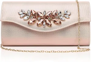 Clutch Purses for Women Bling Rhinestone Evening Bag Wedding Formal Dress Purses Handbag.