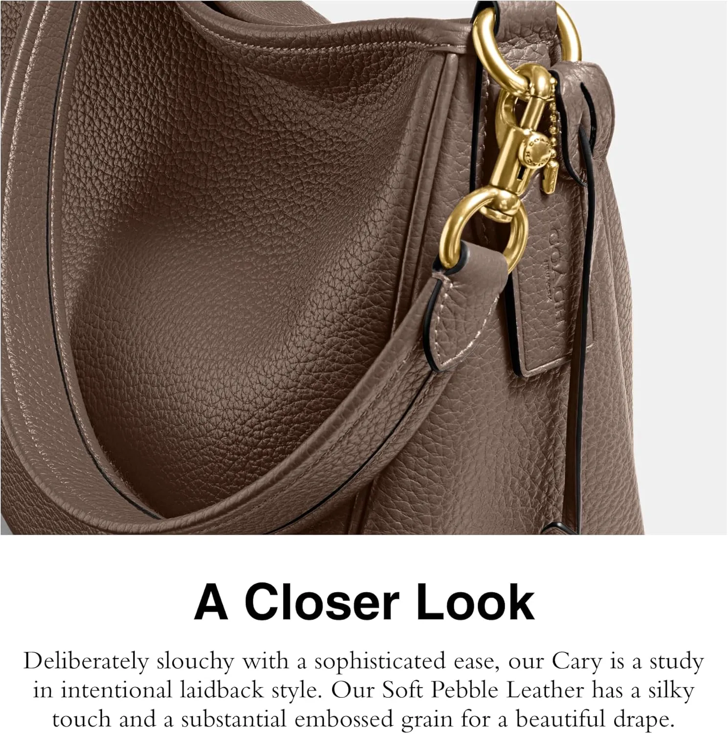 Coach Women's Soft Pebble Leather Cary Shoulder Bag