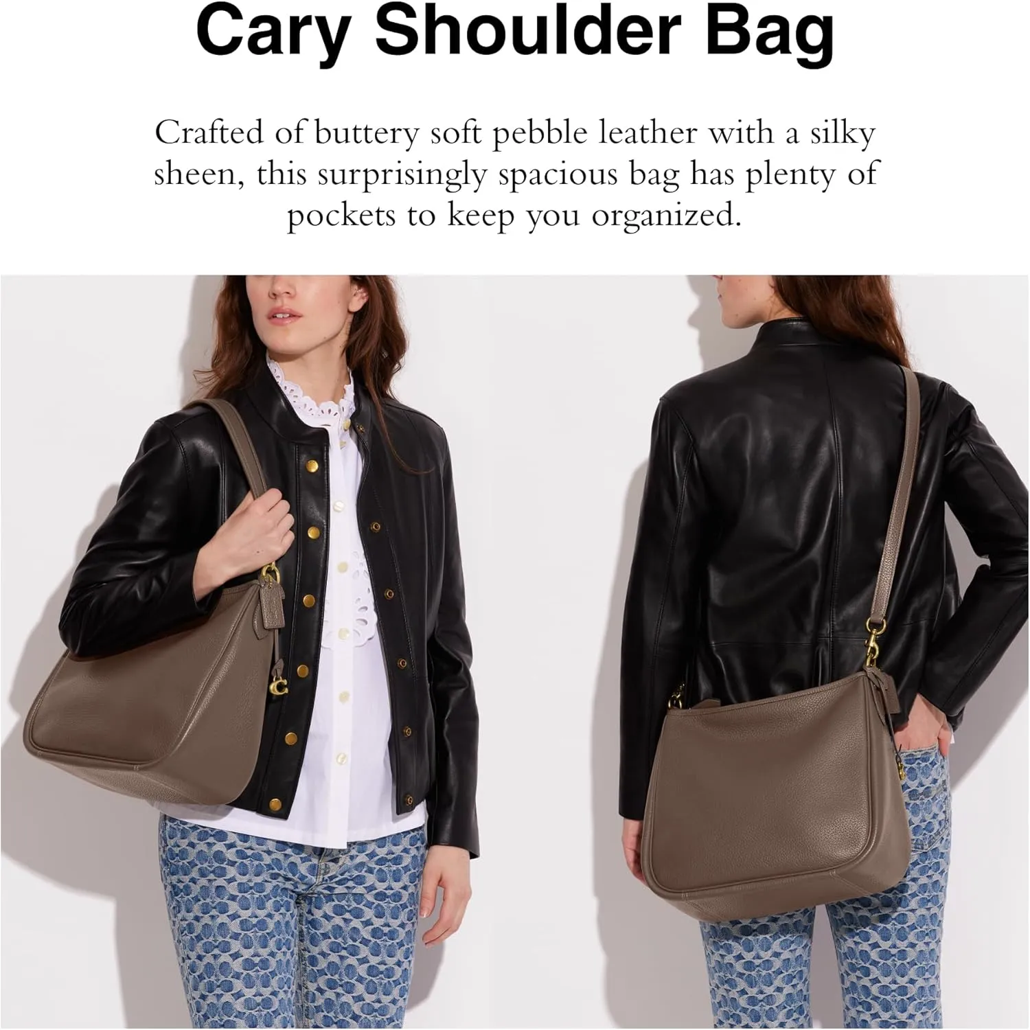 Coach Women's Soft Pebble Leather Cary Shoulder Bag