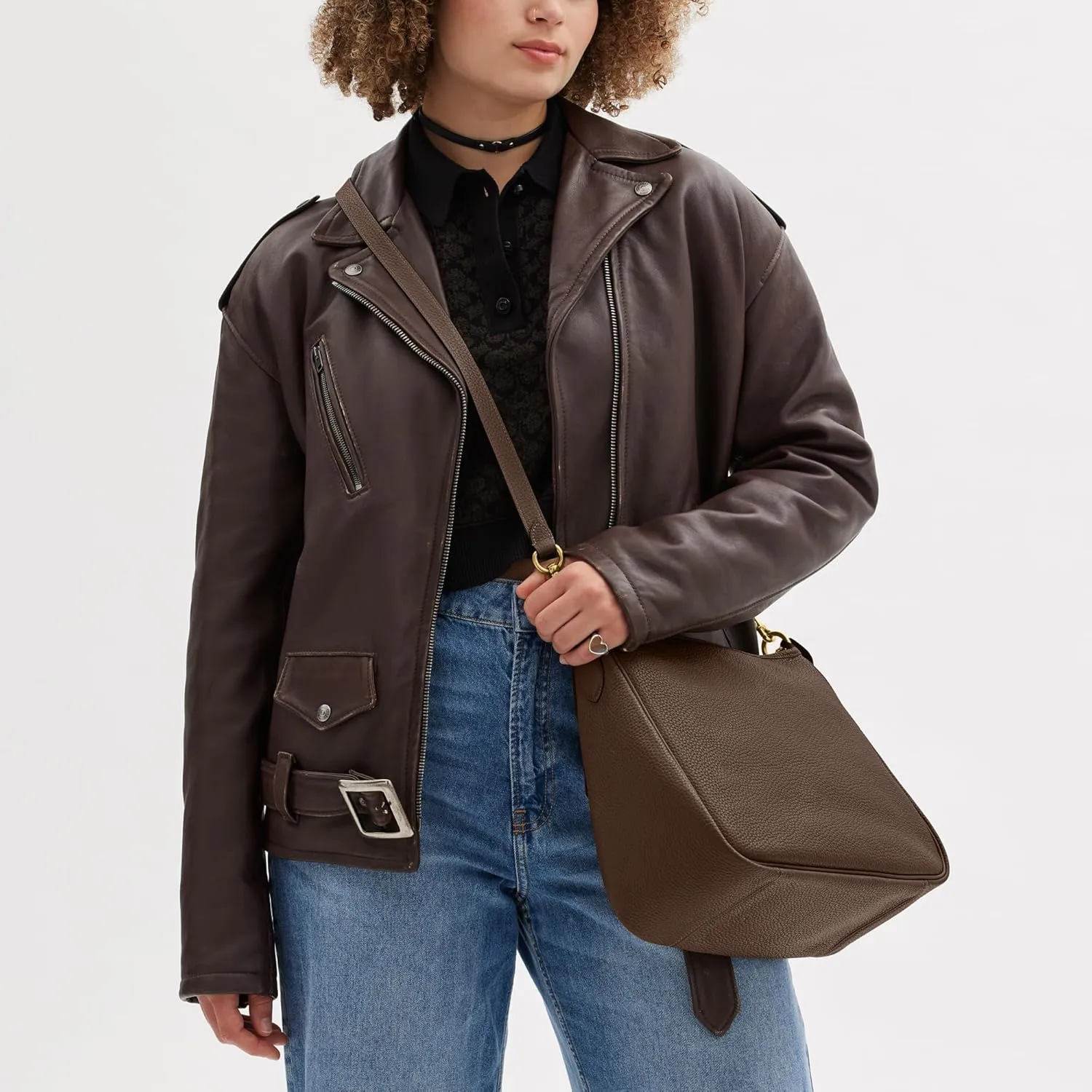 Coach Women's Soft Pebble Leather Cary Shoulder Bag