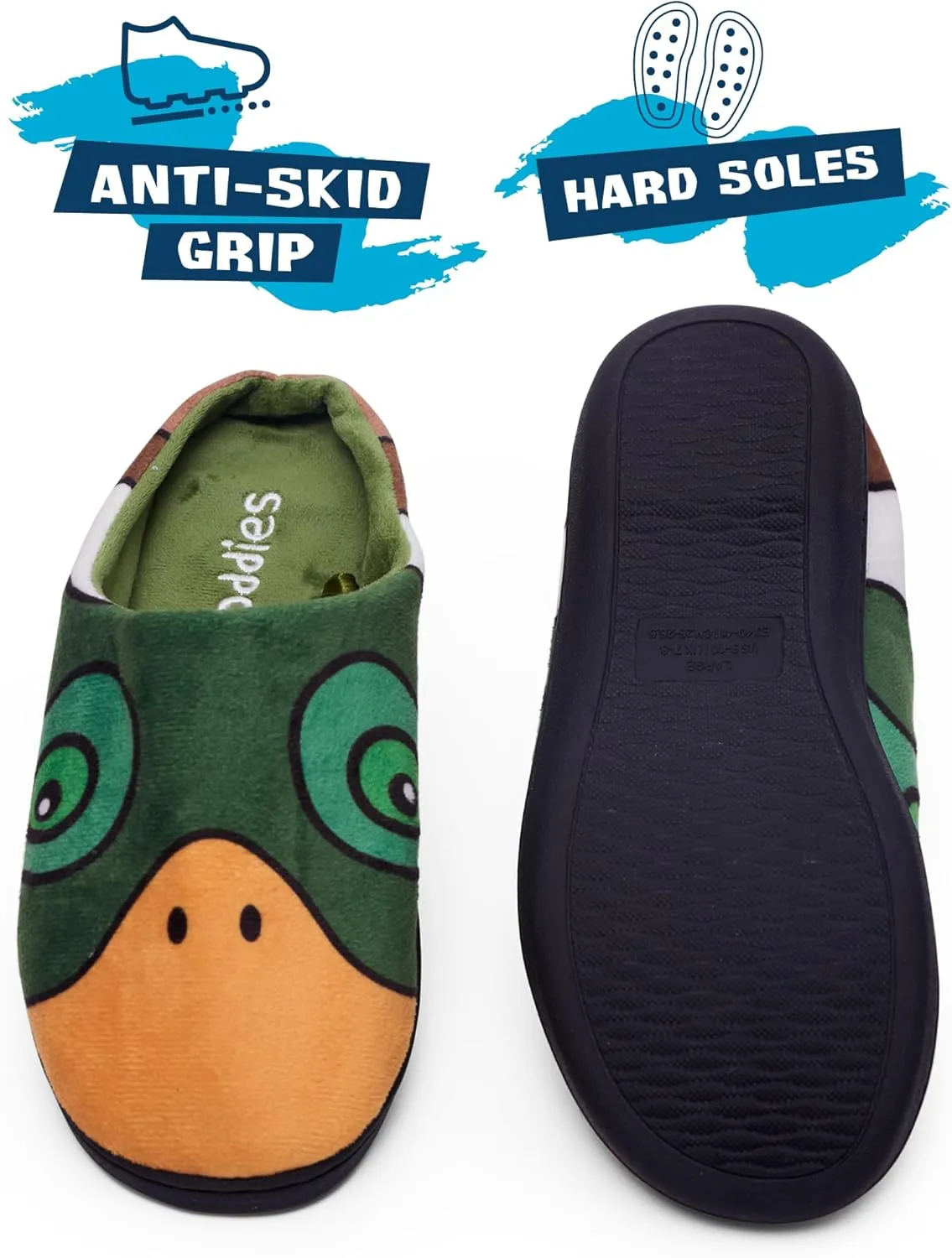 Coddies Duck Slippers | Novelty Shoes for Indoor & Outdoor Use | Men, Women & Children | 5 Sizes | Quacking Gift