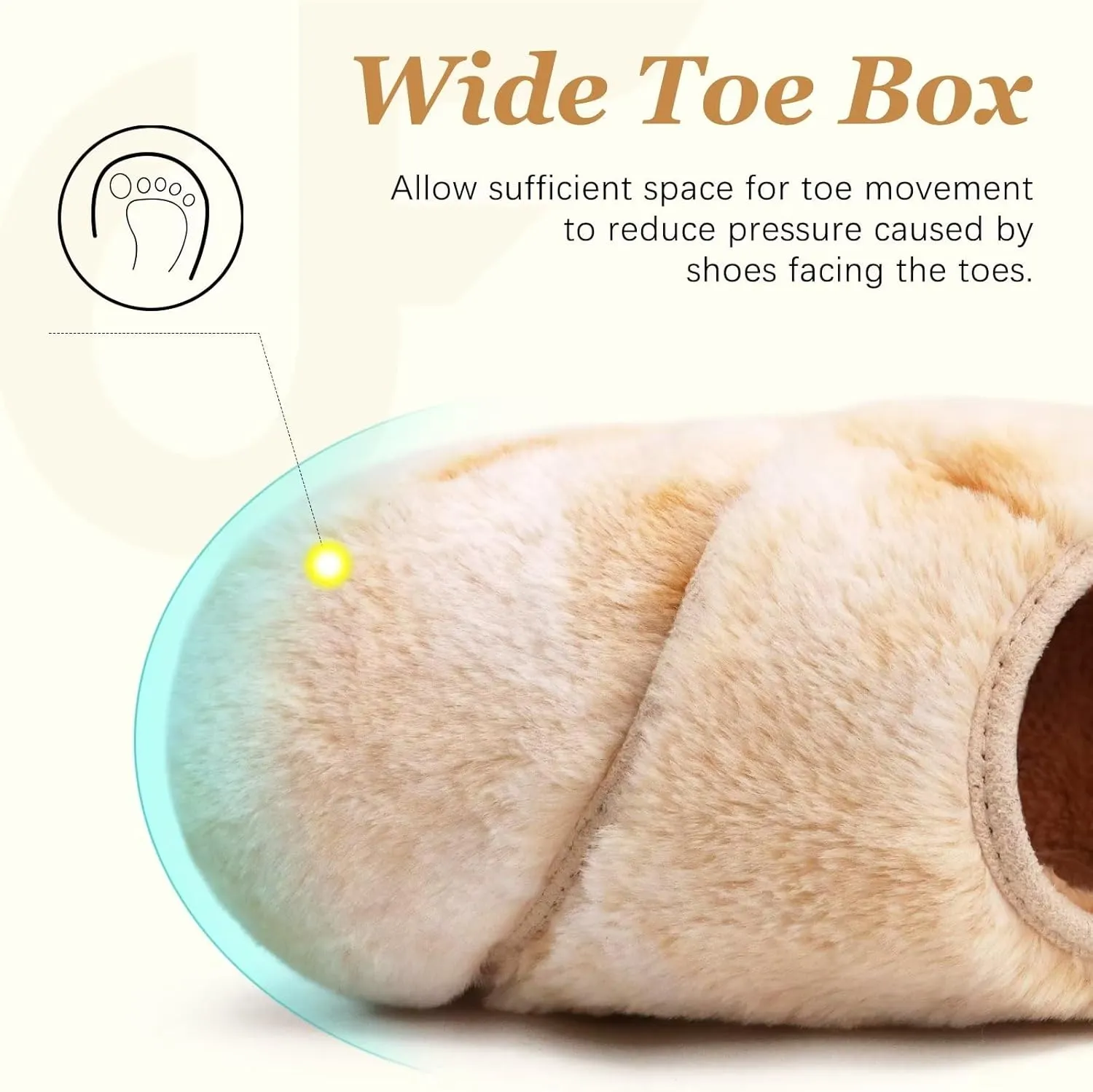 COFACE Women House Slippers Memory Foam Fluffy Slippers Ladies House Shoes Indoor Outdoor
