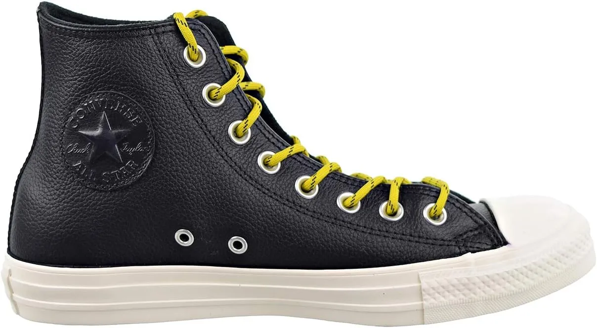 Converse Chuck Taylor All Star HI Mens Shoes Black/Bold Citron/Egret 163339c (4 M US)