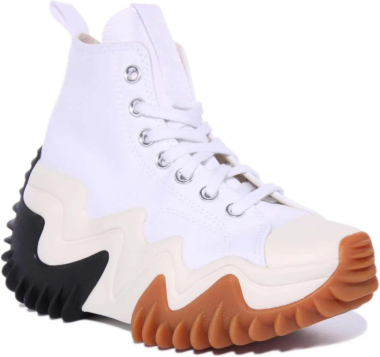 Converse Women's Gymnastics Shoes Sneaker, White Black Gum Honey, 8 Women/6.5 Men