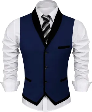 COOFANDY Men's Suit Vest Slim Fit Formal Business Dress Vest Casual Wedding Waistcoat