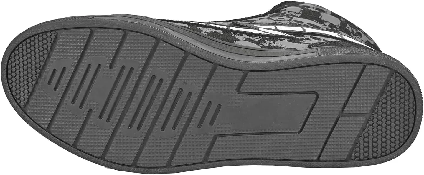 cortech Slayer Canvas Skulls Motorcycle Riding Shoes