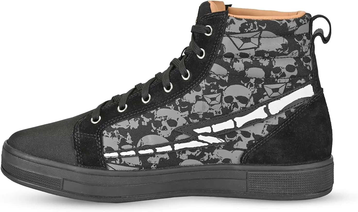 cortech Slayer Canvas Skulls Motorcycle Riding Shoes