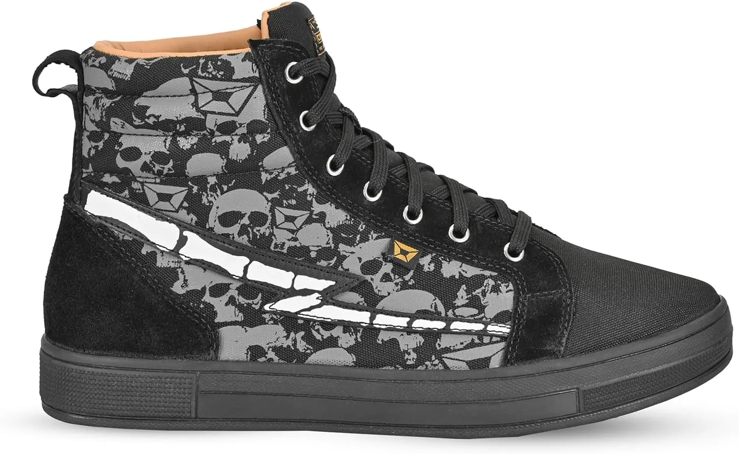 cortech Slayer Canvas Skulls Motorcycle Riding Shoes