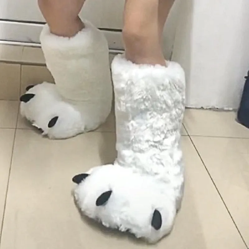 Cozy Bear Claw Slippers