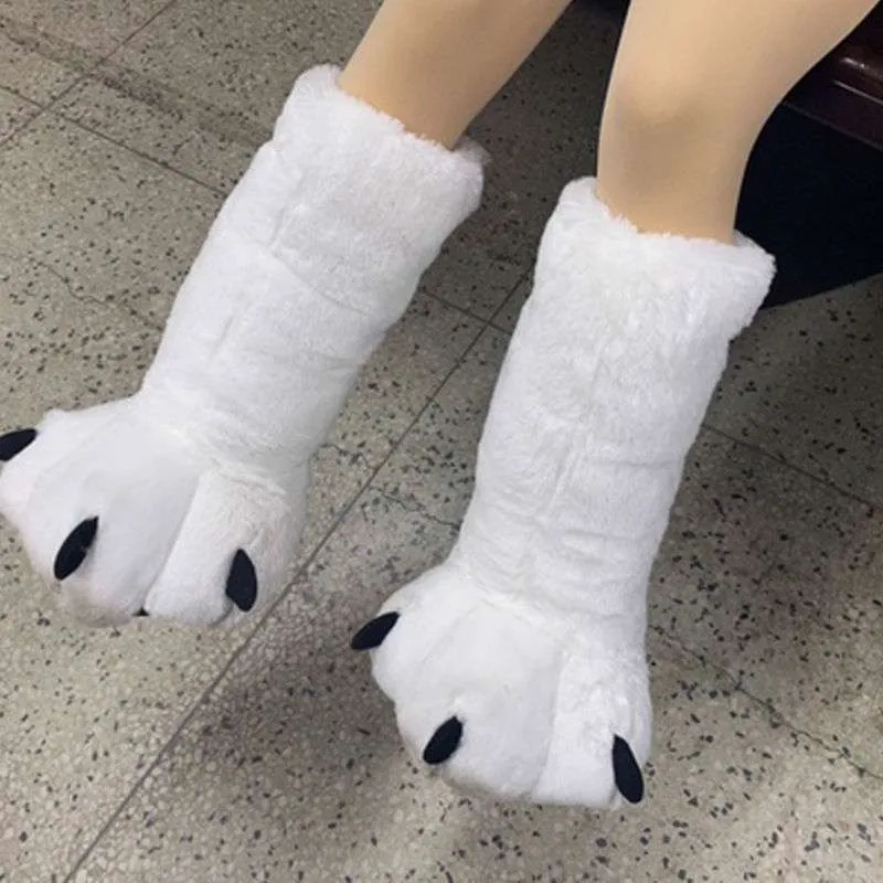 Cozy Bear Claw Slippers
