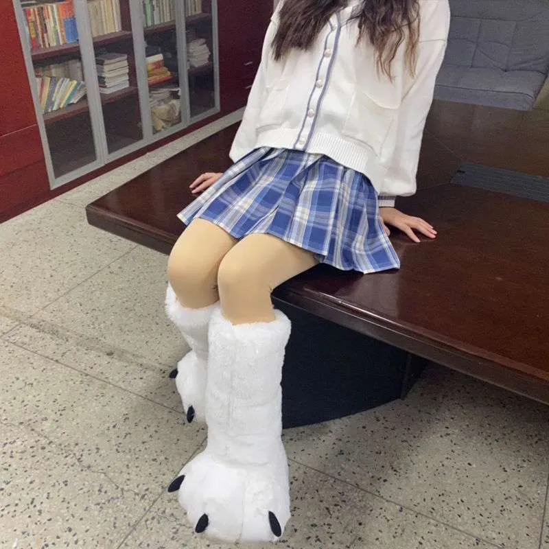 Cozy Bear Claw Slippers