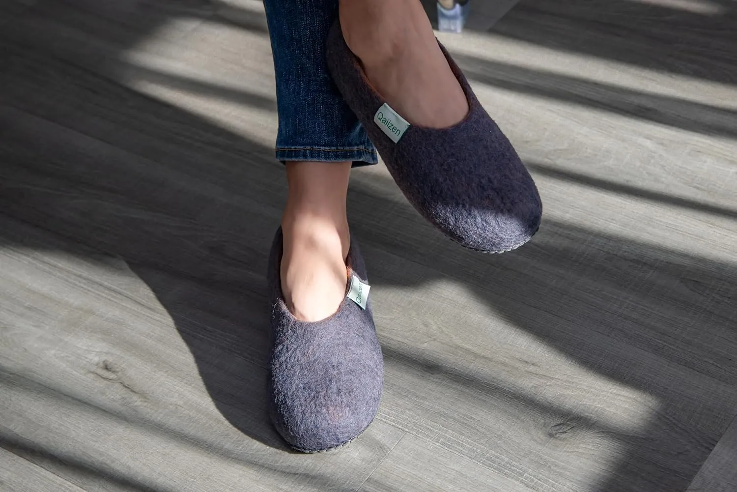 Cozy Felted Merino Wool Handmade Home Slippers. Natural Warm Soft and Comfy For all seasons.