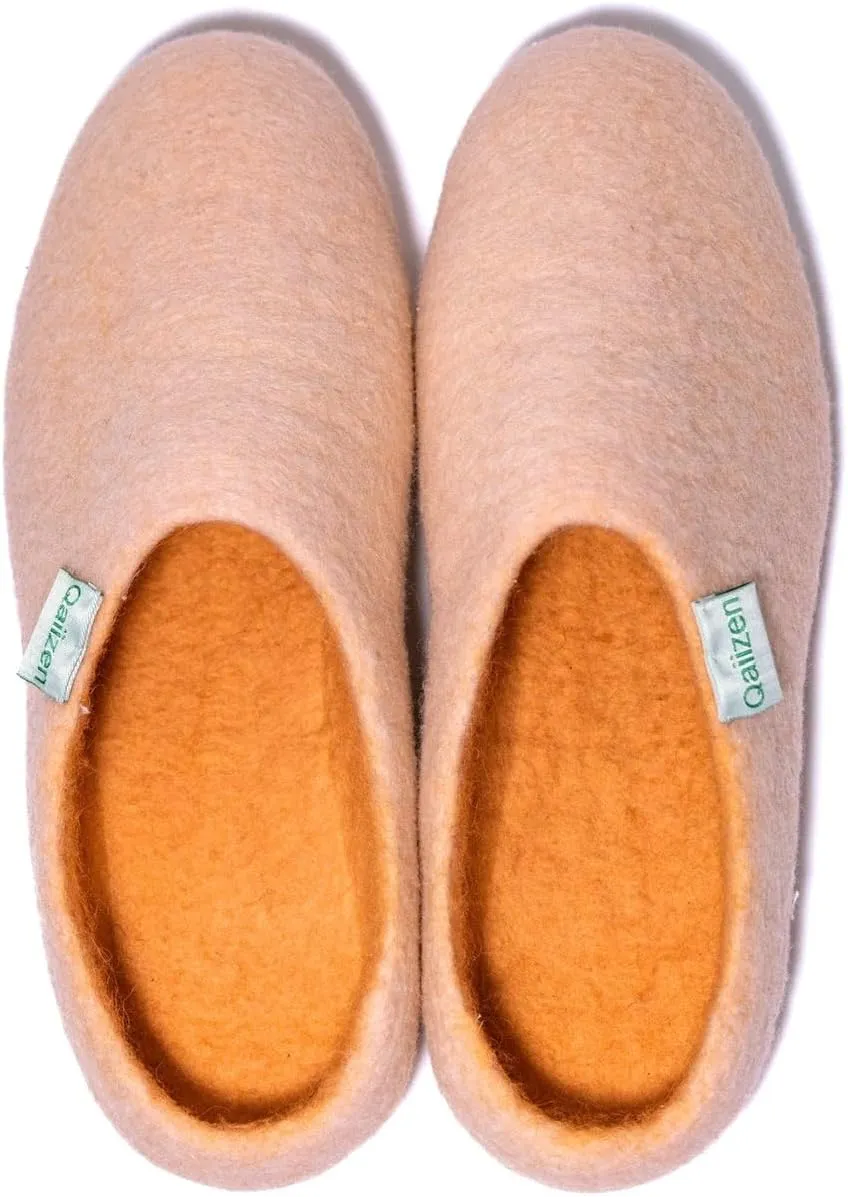 Cozy Felted Merino Wool Handmade Home Slippers. Natural Warm Soft and Comfy For all seasons.