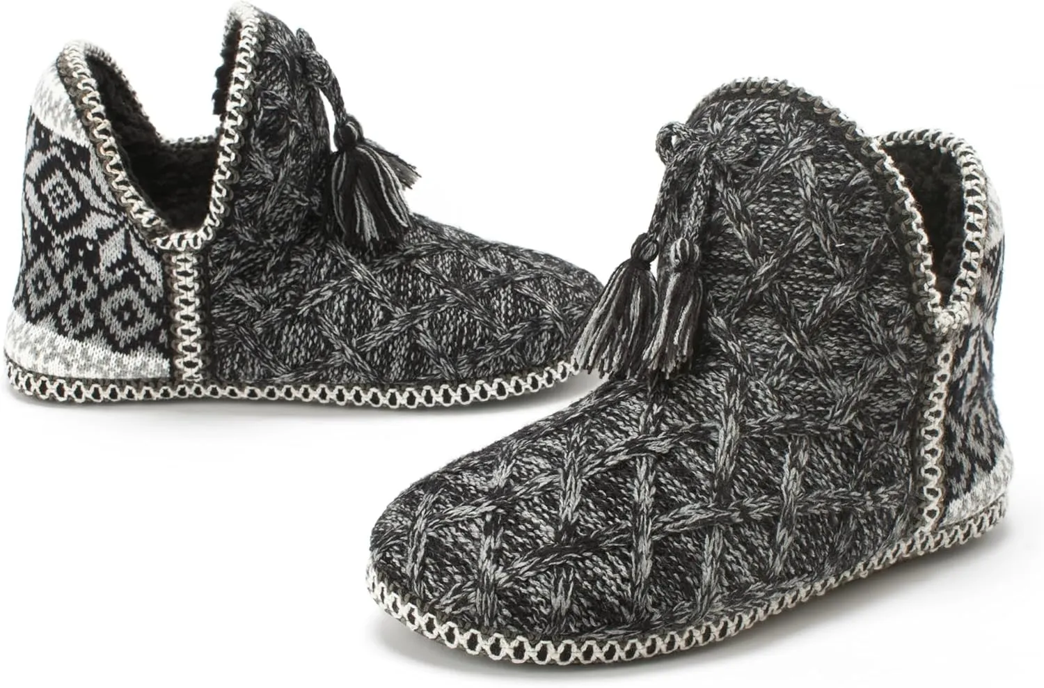 Cozylook Women's Bootie Slippers, Cozy House Shoes with Memory Foam, Plush Fleece Lining, Indoor/Outdoor Anti-Slip Sole
